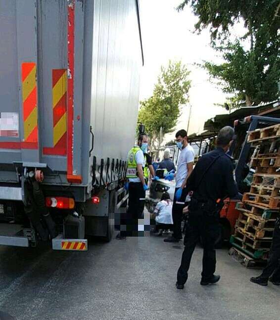 זירת התאונה בנתניה // צילום: תיעוד מבצעי מד"א